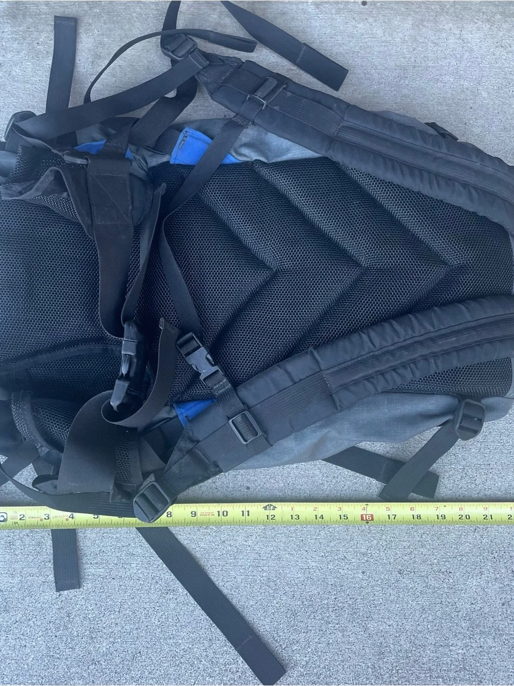 Vtg Jandd Mountaineering Hiking Backpack Day Pack Blue Gray USA Great Condition